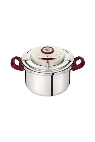 Tefal Clipso Plus Precision Düdüklü Tencere 6 L Gri - Kırmızı