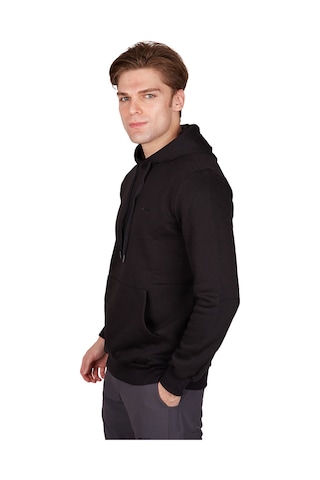 Alpinist Stream Erkek Kapşonlu Sweatshirt Siyah