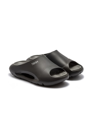Twigy Sezar Erkek Terlik Siyah-gri 41/45 Gri - Siyah