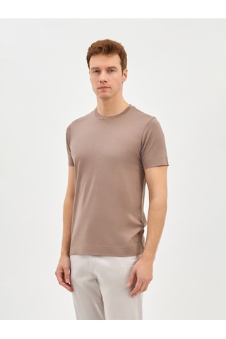 Karaca Erkek Modern Fıt Tişört-vizon 11.25s.06.607 Vizon