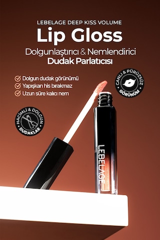 Lebelage Nemlendirici Dudak Parlatıcı Gloss LEBELAGE Deep Kiss Volume Lip Gloss 304