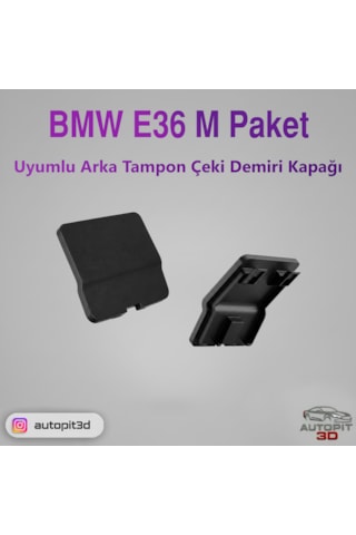 Bmw E36 M Paket Uyumlu Arka Tampon Çeki Demiri Kapağı