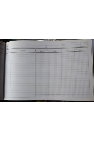 Cari Hesap Ticari Defter 25 X 35 Cm 100 Yp 70 Gr Kağıt Sert Kapak
