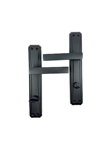 Lama Aynalı Kapı Kolu Mat Siyah Wc Sol