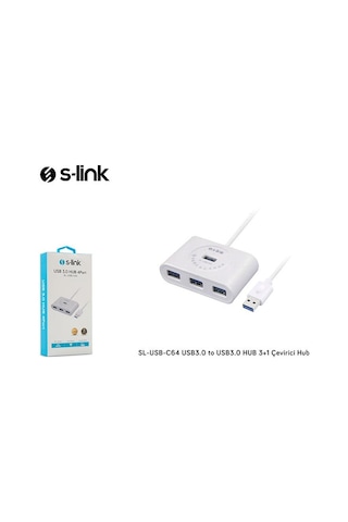S Link Sl Usb C64 Usb3.0 4 Port Usb Çoklayıcı Hub Splitter