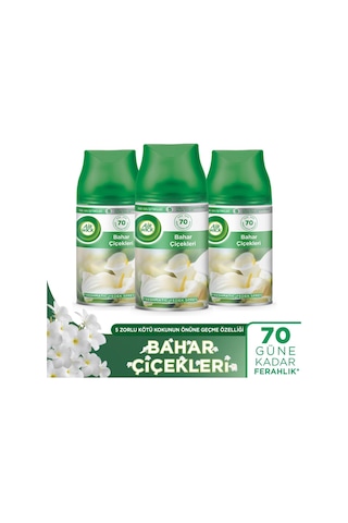 Air Wick Oda Kokusu Freshmatik, Otomatik Sprey Makine Yedek Bahar Çiçekleri 3x250 Ml