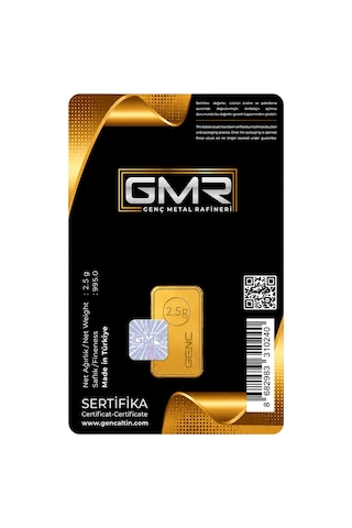 2.5 Gram Külçe Altın 24 Ayar