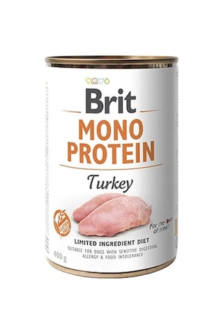 Brit Mono Protein Hindi Etli Hassas Yetişkin Köpek Konservesi 400 Gr 110-20004.01