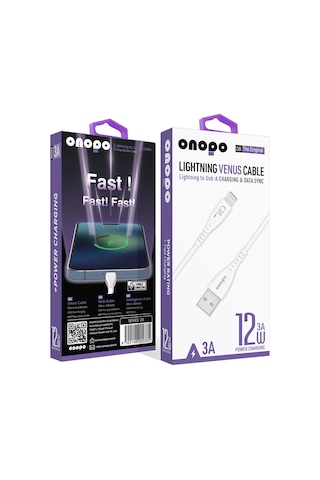 Onopo Lightning Usb Hızlı Şarj & Data Kablosu 3.0A / 1M - D8