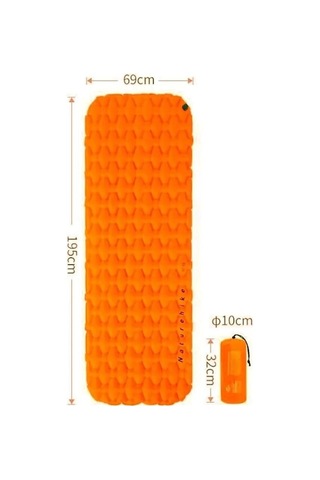 Naturehike Fc-10 Infatable Şişme Kamp Matı Turuncu Renk Turuncu