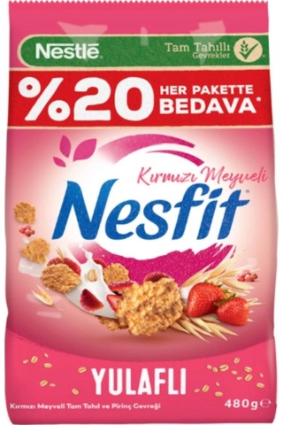 Nesfit Kırmızı Meyveli Gevrek 12 x 400 G