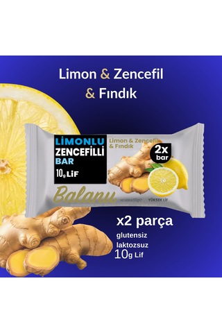 Meyveli Protein Bar Limon & Zencefil 55 Gr