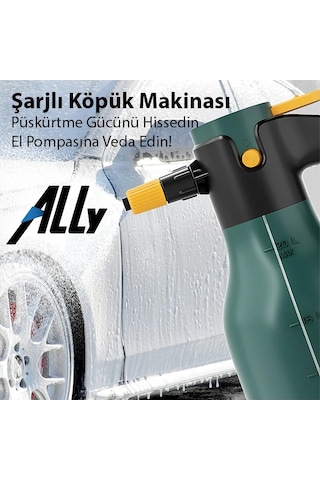 Ally 2l Yüksek Basınçlı Şarjlı Köpük Makinası Oto Yıkama Pompası Köpük Püskürtücü- 5775