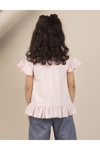 Denokids Ollie&Olla Pembe Nopeli Kız Bluz Çok Renkli