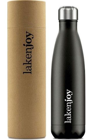 Lakenjoy Çelik Termos 500ml Siyah LKJ50N
