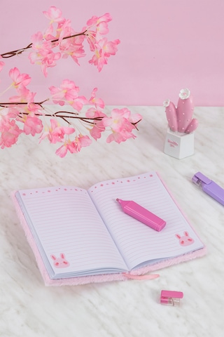 Studi Pelüş Ve Eğlenceli Defter - Tavşan Figürlü