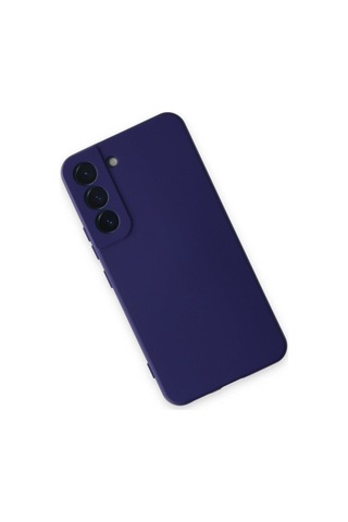 Samsung Galaxy S22 Ile Uyumlu Kılıf Nano Içi Kadife Mor Renk Kamera Korumalı Silikon Kapak Col169797-mor