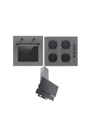 Narte OV200S - CG20060S - H10060SX Gri Ankastre Set