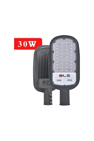 30W Led Yol Sokak Armatür DLS Park Bahçe Çevre Site Bina Dış Mekan Lamba Aydınlatma Ledli Sokak Armatürü Beyaz