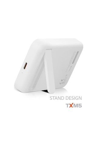 Powerway 5.000mah Pd15w Magsafe Kablosuz Wireless Taşınabilir Şarj Cihazı Beyaz Powerbank Txm5