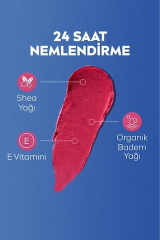 Renkli Dudak Bakım Kremi,pembe,4,8gr,nemlendirme,spf30,doğal Yağlar,e Vitamini,dudak Ve Yanak Için