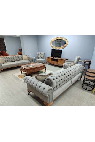 İstanbul Chester Koltuk Takımı Roza Model