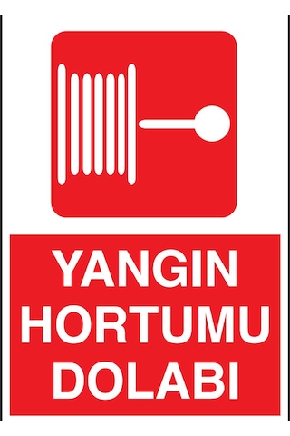 Fezzstore Yangın Hortumu Uyarı Levhası Dekote 25x35 3mm