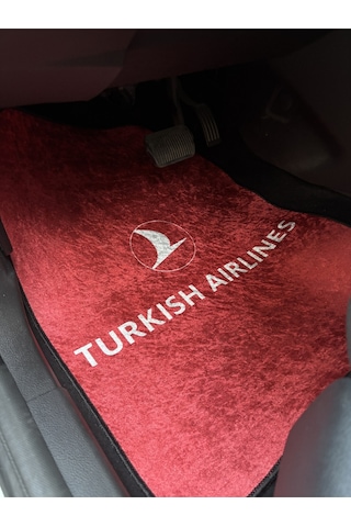 Lüx Oto Halı Paspas Desenli Yıkanabilir Universal Her Araca Uyumlu Turkish Air