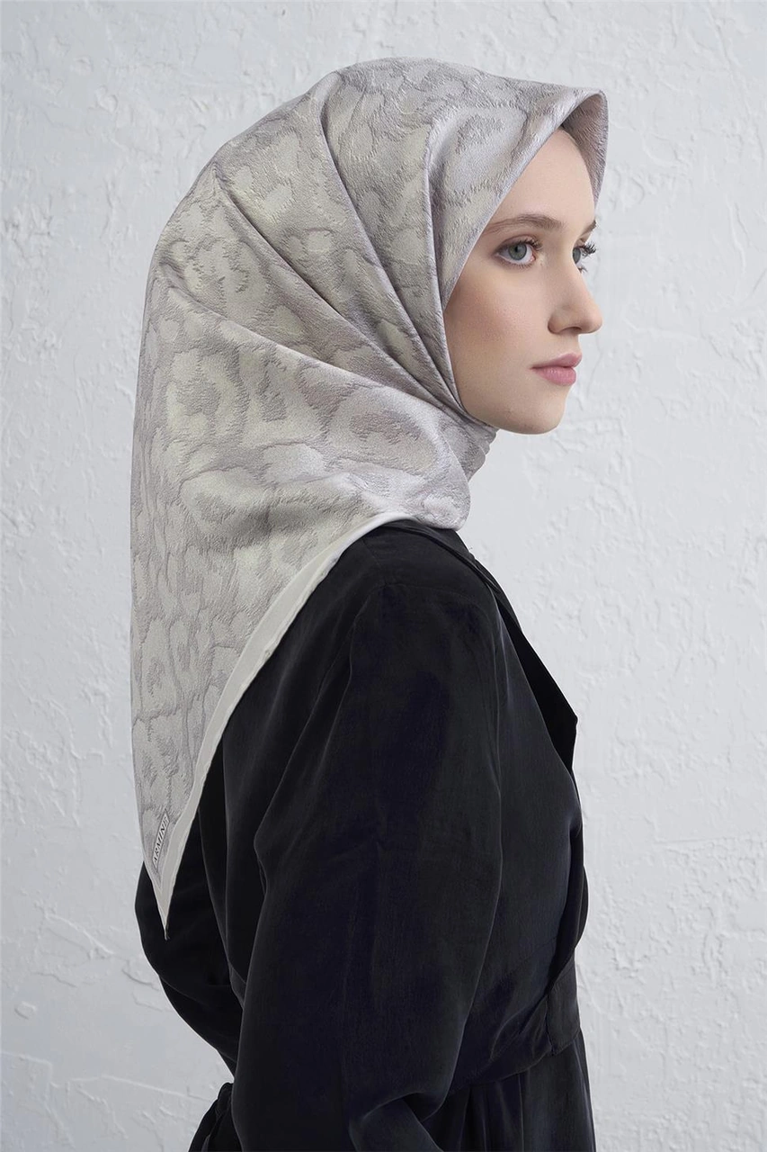Armine Saf İpek Sura Eşarp 9408d 85 Gri