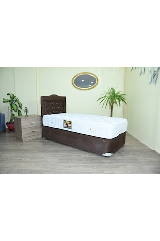 Baza Metal Taytüy Silin Kumaş Kapiton Başlık Ort Coton Yatak 90 190 El Yapım