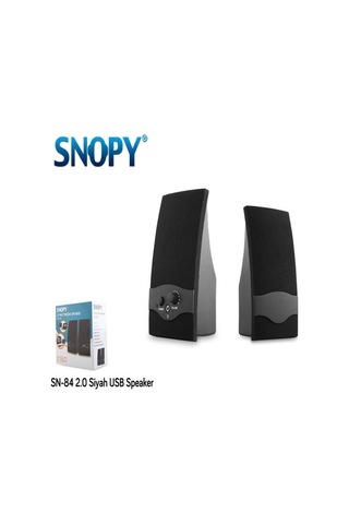 Snopy SN-84 USB 2.0  1+1  Siyah Hoparlör