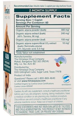 Himalaya Organic Arjuna 60 Tablet