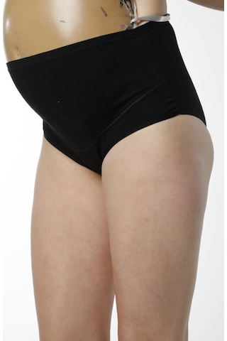 Hmd Underwear Kadın Siyah Pamuklu Yüksel Bel Hamile Lohusa Külot & Rahat Doku Hmd1413 Siyah