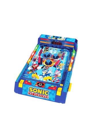 Sonic Led Işıklı Ve Sesli Masaüstü Pinball Elektronik Skorlu Retro Oyun 28x14x41 Cm