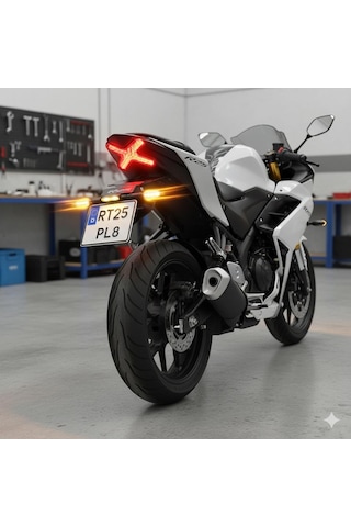 Yamaha R25 Uyumlu Katlanır Plakalık Takımı 2019-2024 Kayar Led Sinyalli