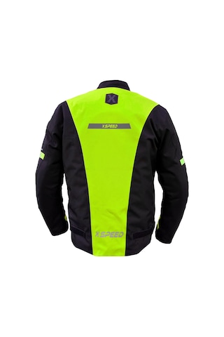 Xspeed Eon 4 Mevsimlik Korumalı Uzun Motosiklet Montu Siyah Yeşil