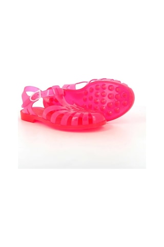 Meduse Sun201 Çocuk Sandalet 607834-rose Paillete Beyaz