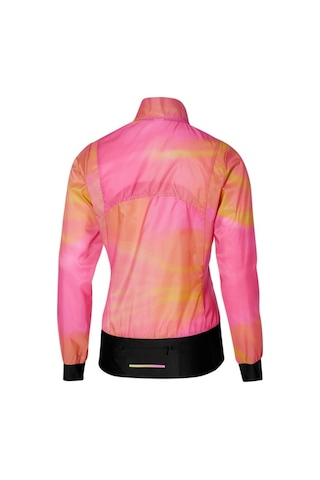 Mizuno Premium Aero Jacket Kadın Yağmurluk Çok Renkli Pembe