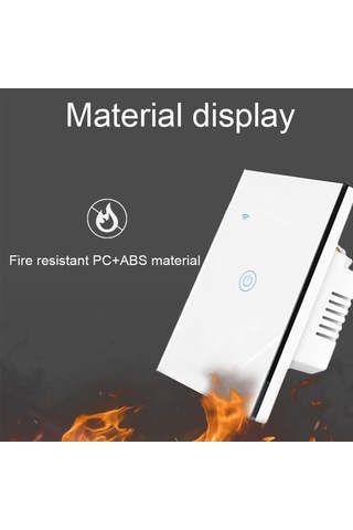 Pazly Tuya Uyumlu Akıllı Cam Panel Anahtar - 1/2/3 Yollu Wifi Kontrolü Diğer