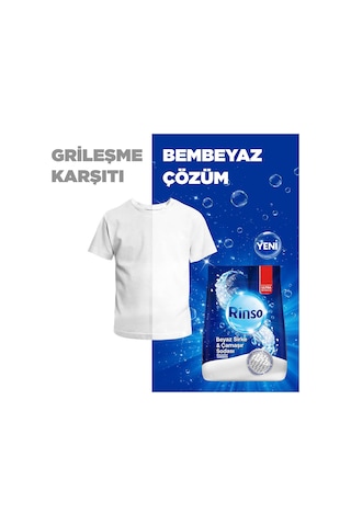 Rinso Beyaz Sirke Ve Çamaşır Sodası Beyazlar Için Toz Deterjan 10 Kg X1