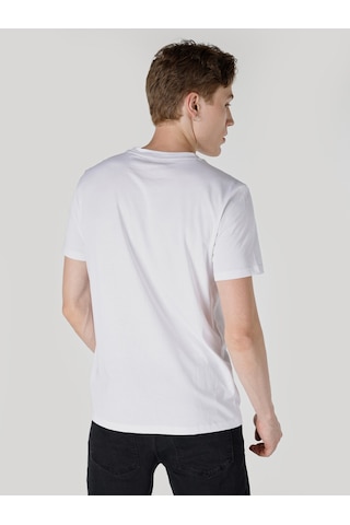 Colin's Colins Regular Fit Bisiklet Yaka Baskılı Beyaz Erkek Kısa Kol Tişört Cl1064710 Beyaz