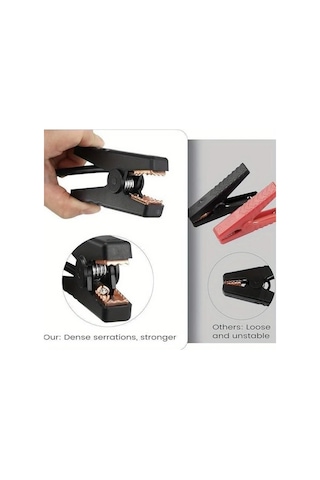 Xuweiwei 80 Heavy Duty Jumper Kabloları 18v Akü Başlatma Kablosu Timsah Klipsli Araç Çalıştırma