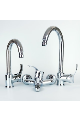 Gms Akdeniz Banyo Evye Lavabo Bataryası 3'lü