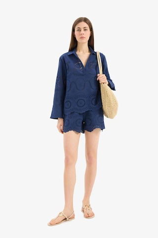 Defacto Regular Fit Brode Plaj Şortu-fall İn Love E0599ax25smnv241 Lacivert