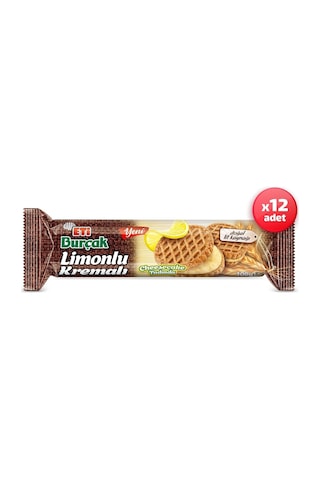 Burçak Limonlu Kremalı Yulaflı Bisküvi 100 G X 12 Adet