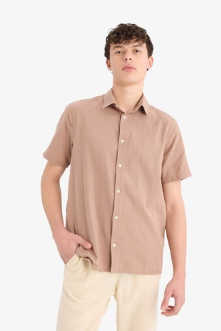 DeFacto %100 Pamuk Regular Fit Polo Yaka Yazlık Kısa Kollu Gömlek D8613AX25SMBN300