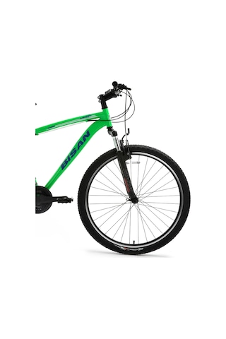 Bisan Leon V - 27.5 Jant 19'' 48 Cm L - Xl Kadro 21 Vites Dağ Bisikleti - Yeşil Lacivert Çok Renkli