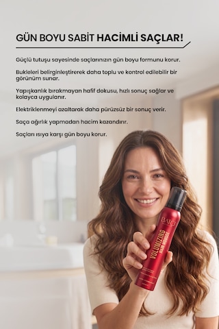 Sert Tutuşlu Hacim Ve Bukle Belirginleştirici Saç Köpüğü
