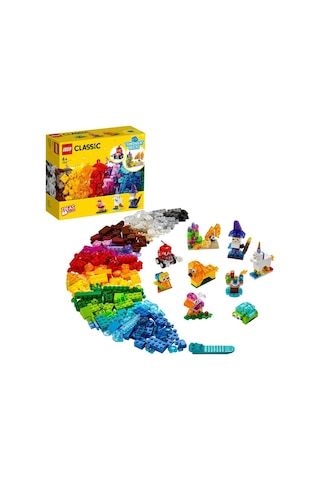 LEGO® Classic Yaratıcı Şeffaf Yapım Parçaları 11013 4+ Yaratıcı Oyuncak Yapım Seti - 500 Parça