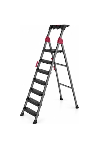 Bşkvirgo 6+1 Basamaklı Metal Merdiven 150 Kg Taşıma Bsk2026 Standart